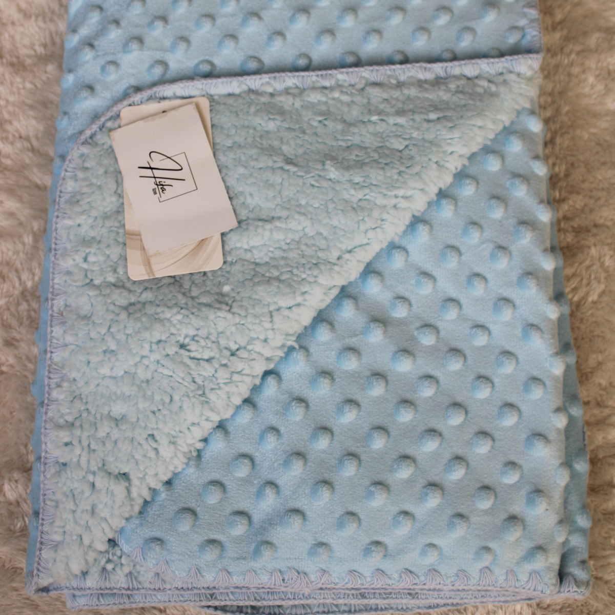 Çift Taraflı Welsoft Nohut Bebek Battaniyesi