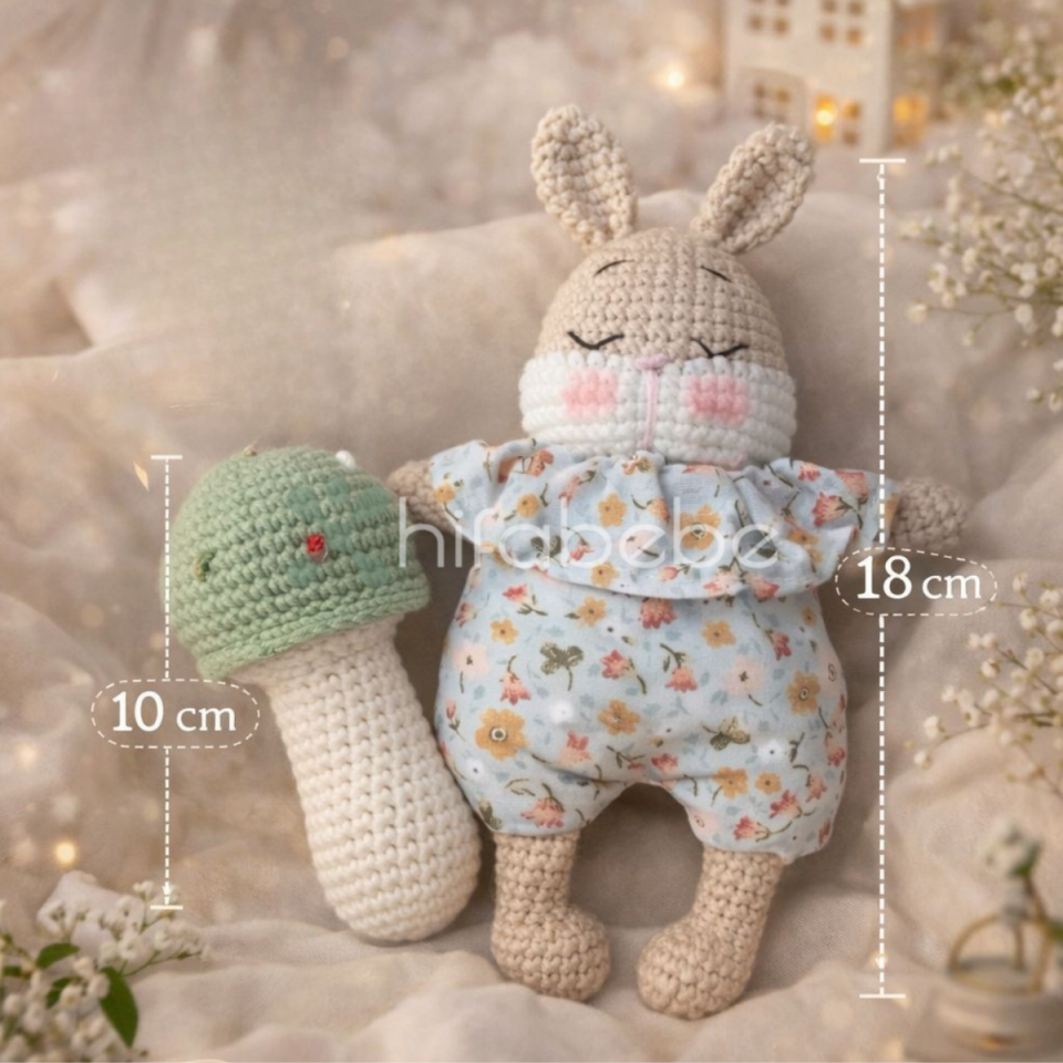 (ÖN SİPARİŞ) Milo Tavşan ve Mantar Çıngırak Set