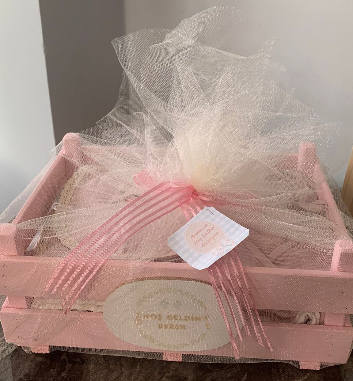 Pembe Kasa Hazır Hediye Seti