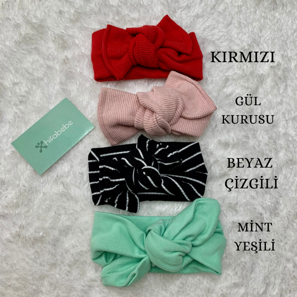 Fitilli Kız Bebek Bandana