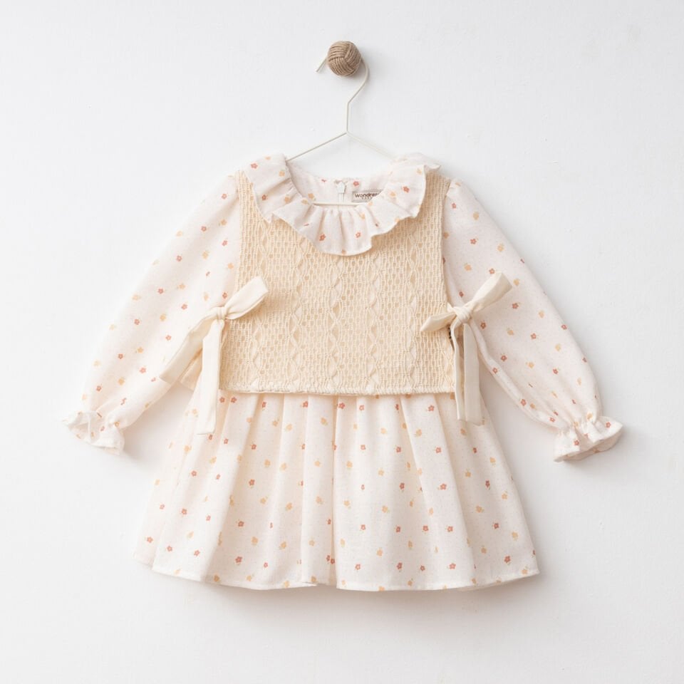 LUNA Dantel Önlüklü Kız Bebek Elbise