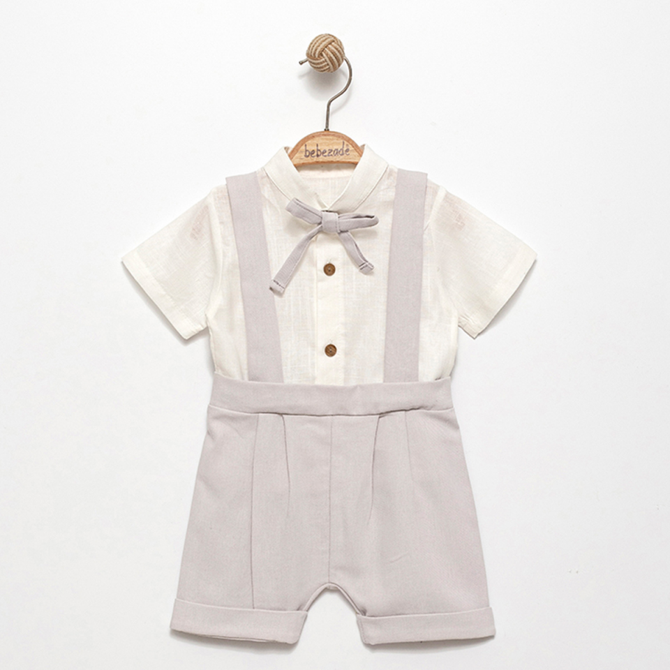 Papyon Detay Salopetli Erkek Bebek Takım