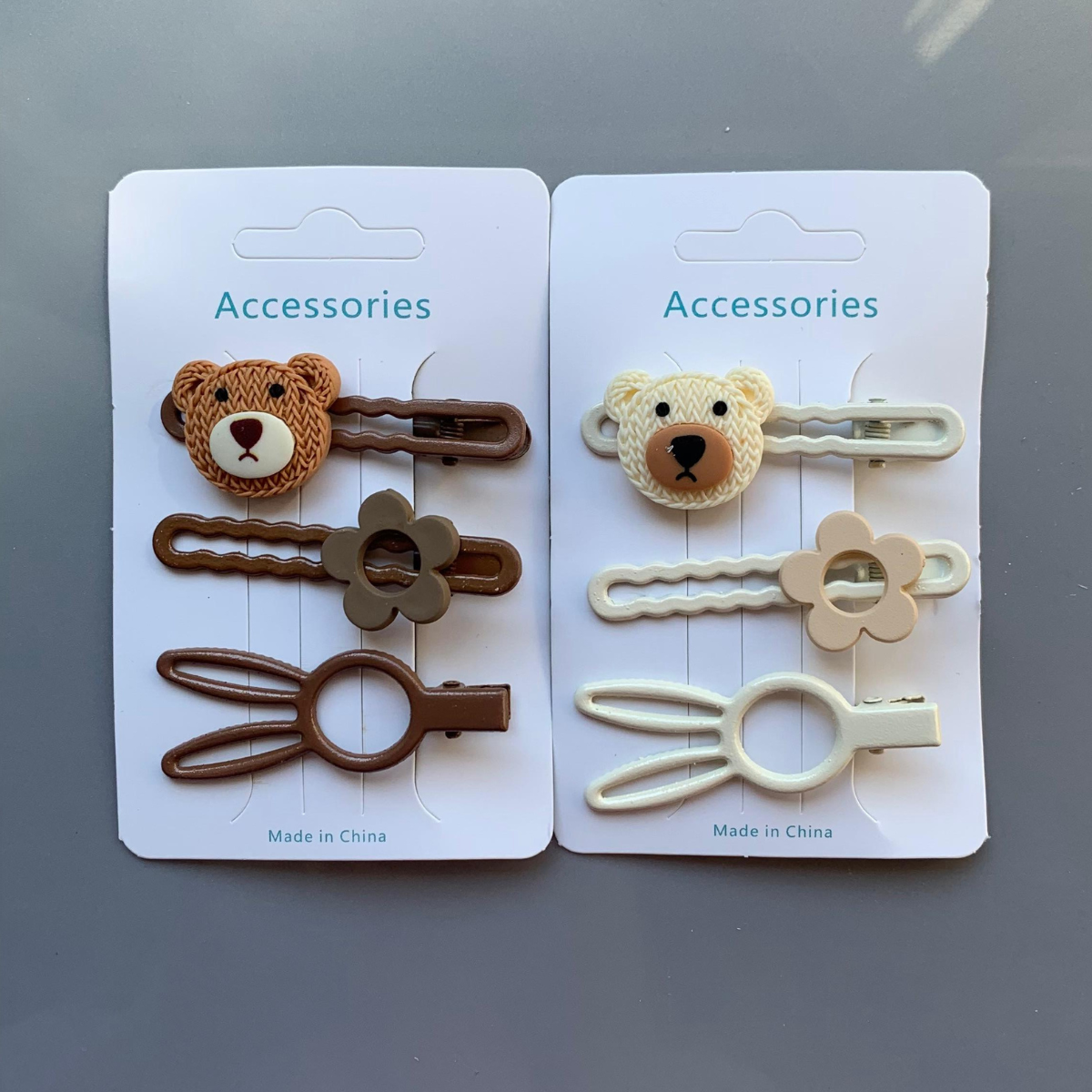 Saç Tokası Ayıcık 3'lü