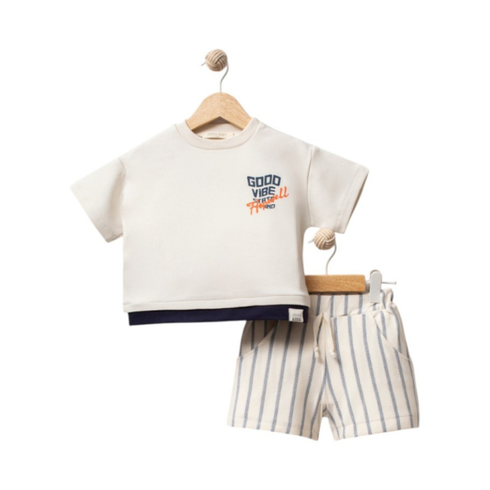 Hopewell Erkek Bebek Şortlu 2'li Takım