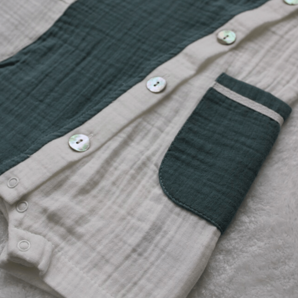 Barbatöz Erkek Bebek Müslin Tulum