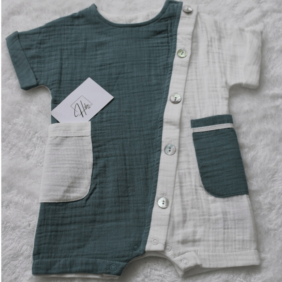 Barbatöz Erkek Bebek Müslin Tulum