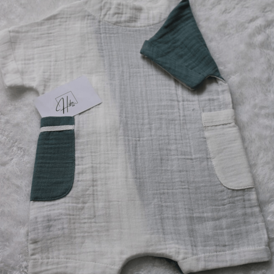 Barbatöz Erkek Bebek Müslin Tulum