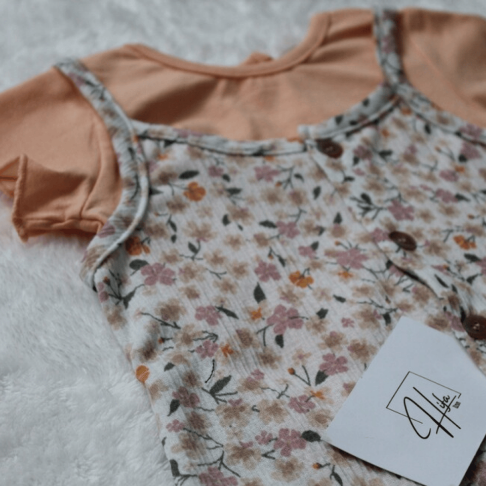 Tişört Salopet Kız Bebek 2'li Takım