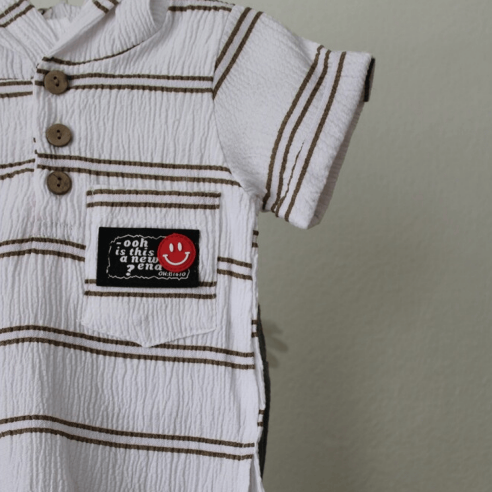 Şapkalı Tişört Şort Erkek Bebek Alt Üst 2'li Takım