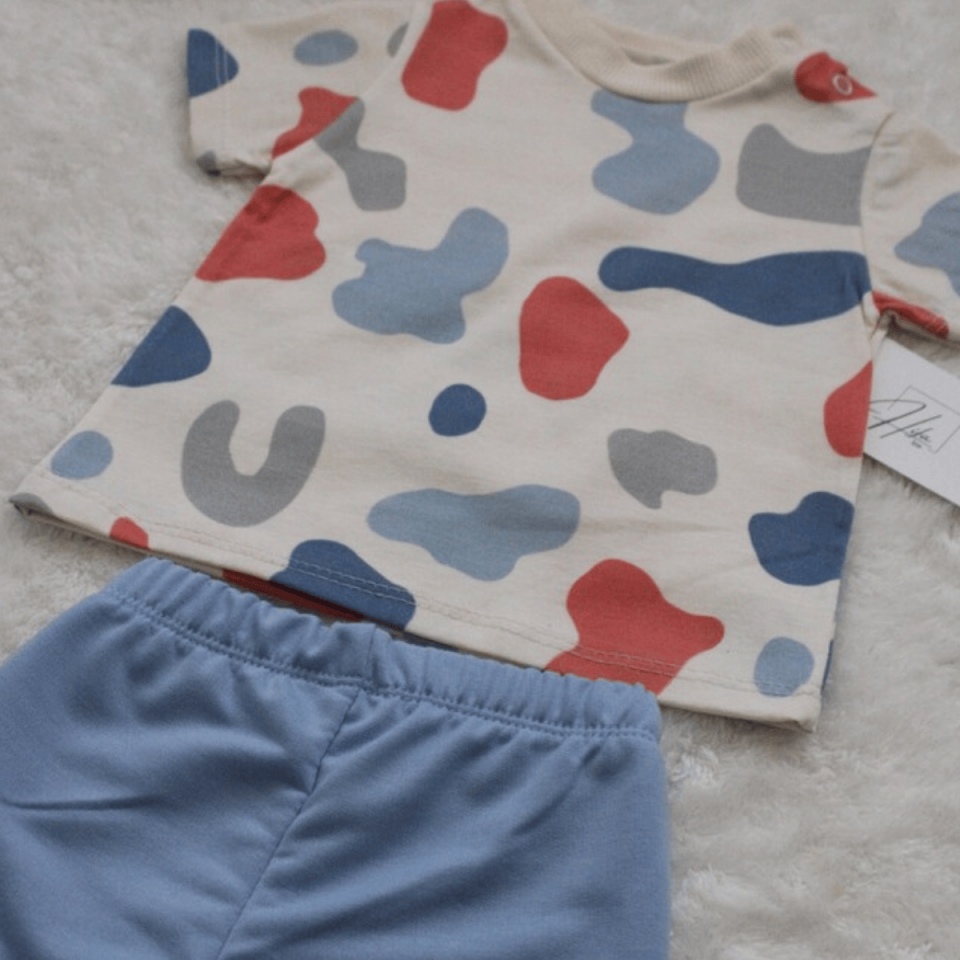 Tişört ve Şort Erkek Bebek Alt Üst 2'li Takım