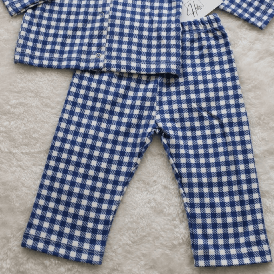 Kareli Çıtçıtlı Alt Üst Erkek Bebek Pijama Takımı