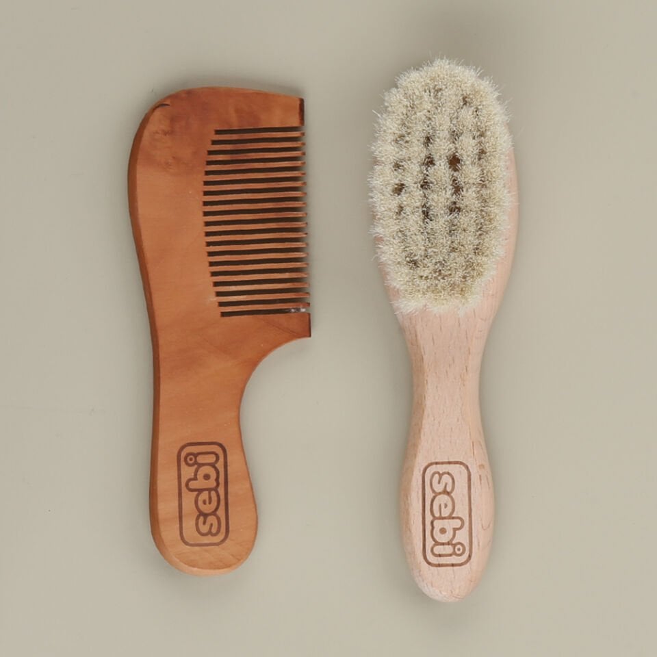 Doğal Keçi Kılı Fırça Ve Tarak Seti