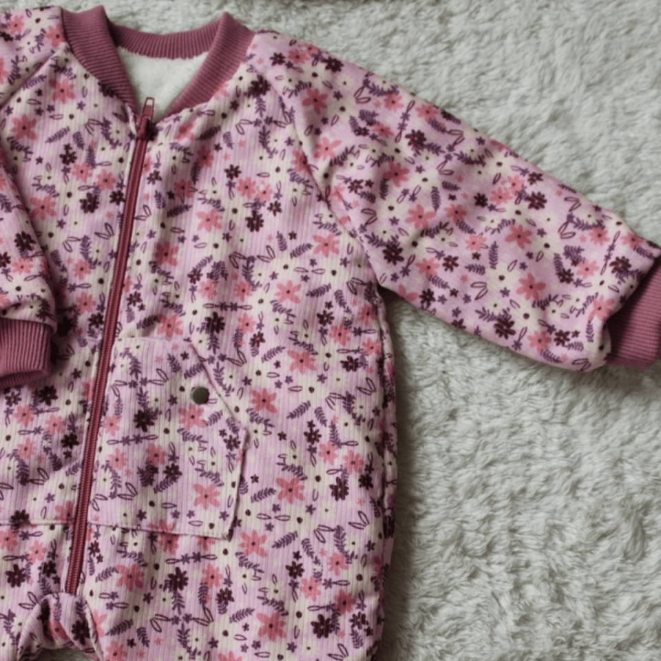 Welsoft Fermuarlı Kız Bebek Tulum