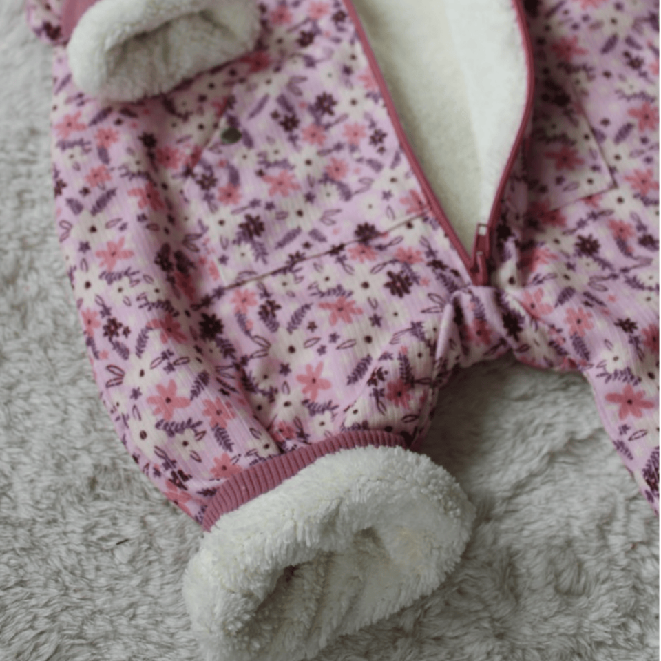 Welsoft Fermuarlı Kız Bebek Tulum