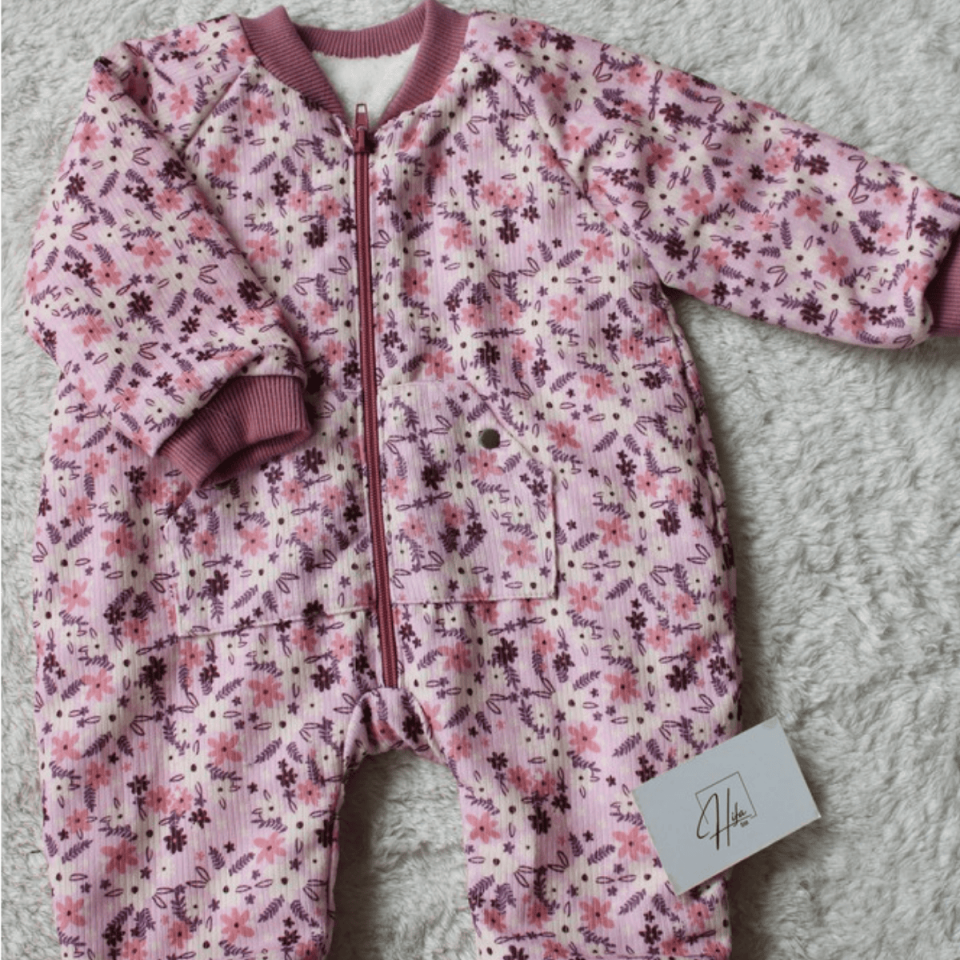 Welsoft Fermuarlı Kız Bebek Tulum