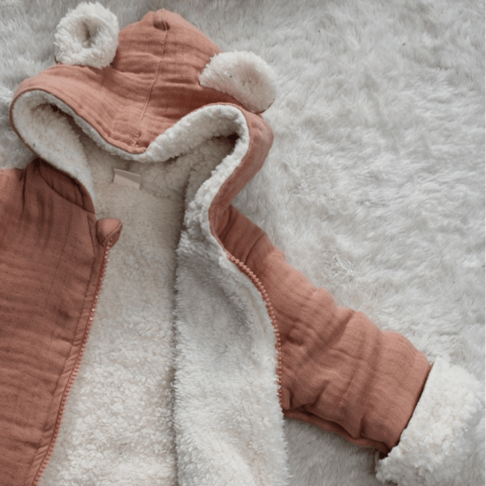 Welsoft Müslin Unisex Bebek Mont