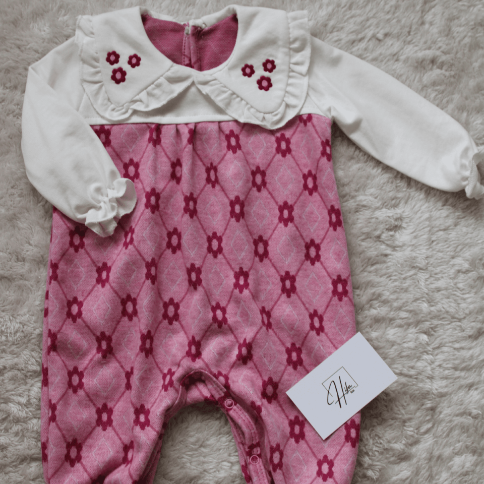 Özgün Bebe Yaka Kız Bebek Tulum