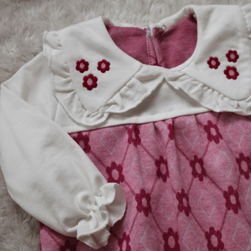 Özgün Bebe Yaka Kız Bebek Tulum