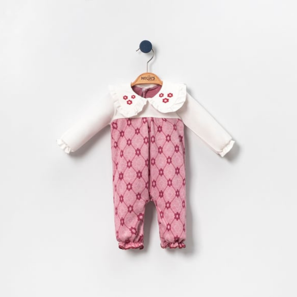 Özgün Bebe Yaka Kız Bebek Tulum