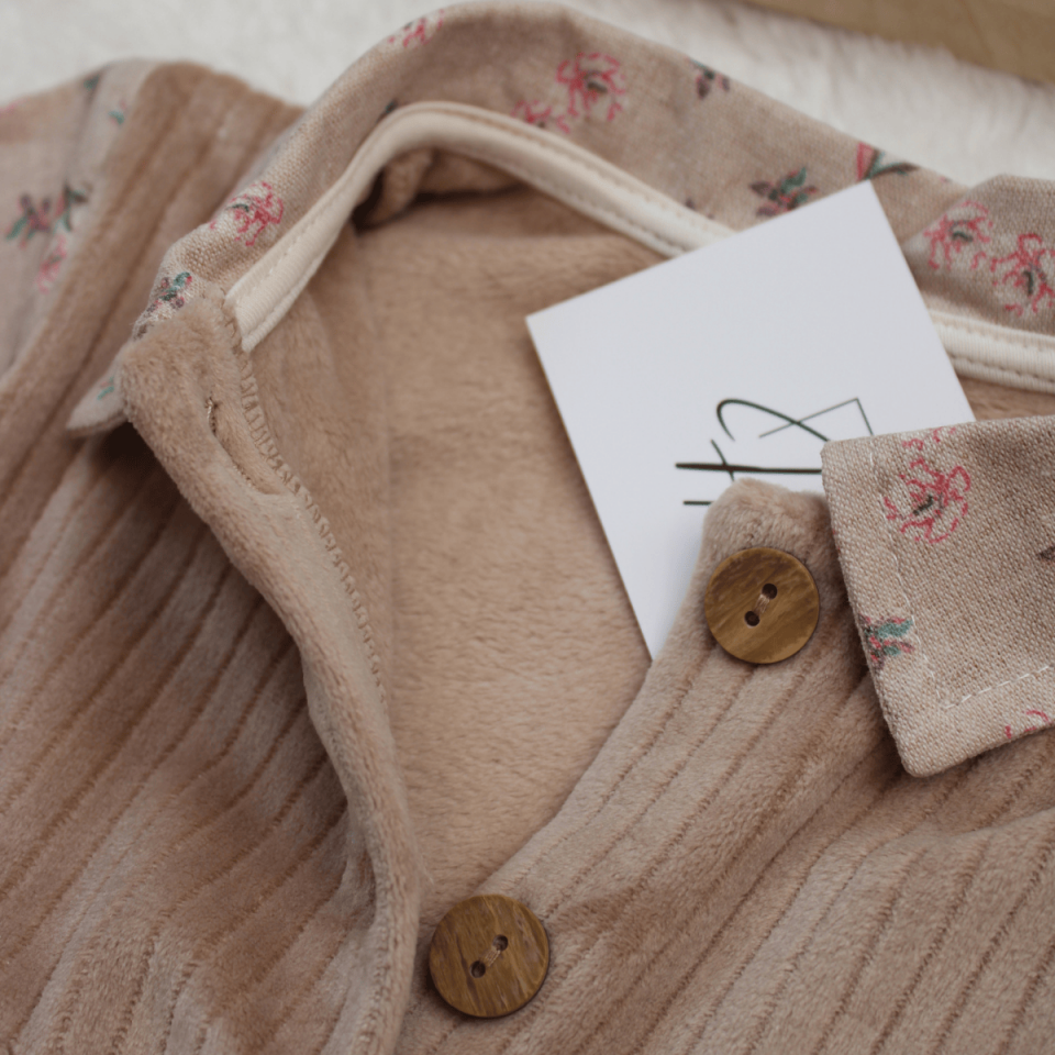 Fitilli Kadife Kız Bebek Elbise