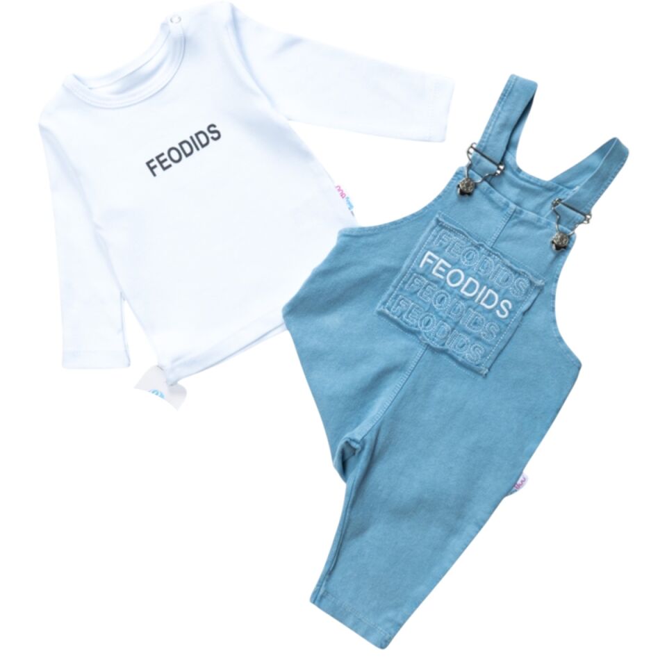 Erkek Bebek Feodid Kot Salopet Takım