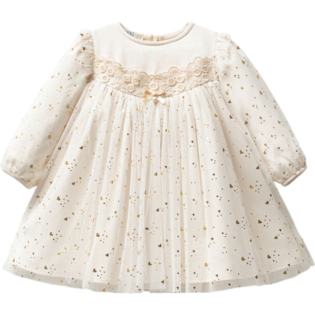 Kız Bebek Roba Güpür Detay Elbise