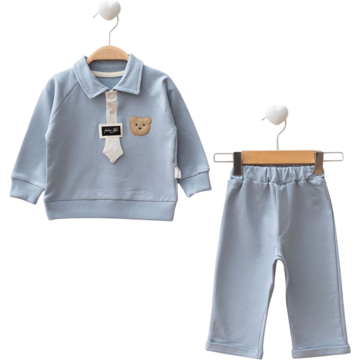 Erkek Bebek Kravatlı Moe Takım