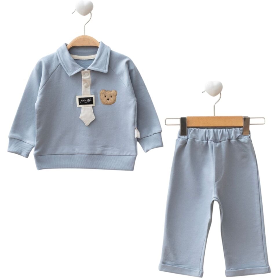 Erkek Bebek Kravatlı Moe Takım