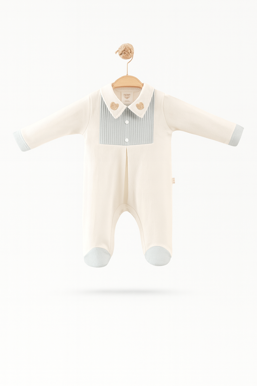 Erkek Bebek Ayıcık Detay Tulum