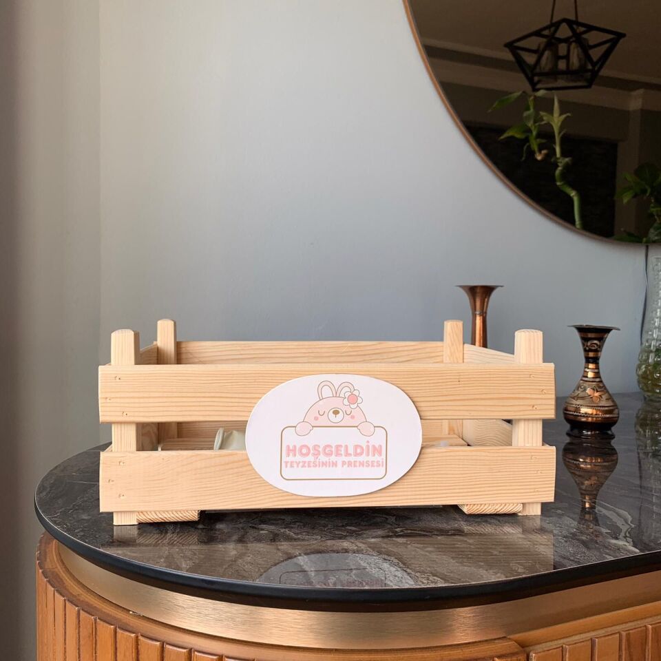 Bebek Hediye Ahşap Kasa
