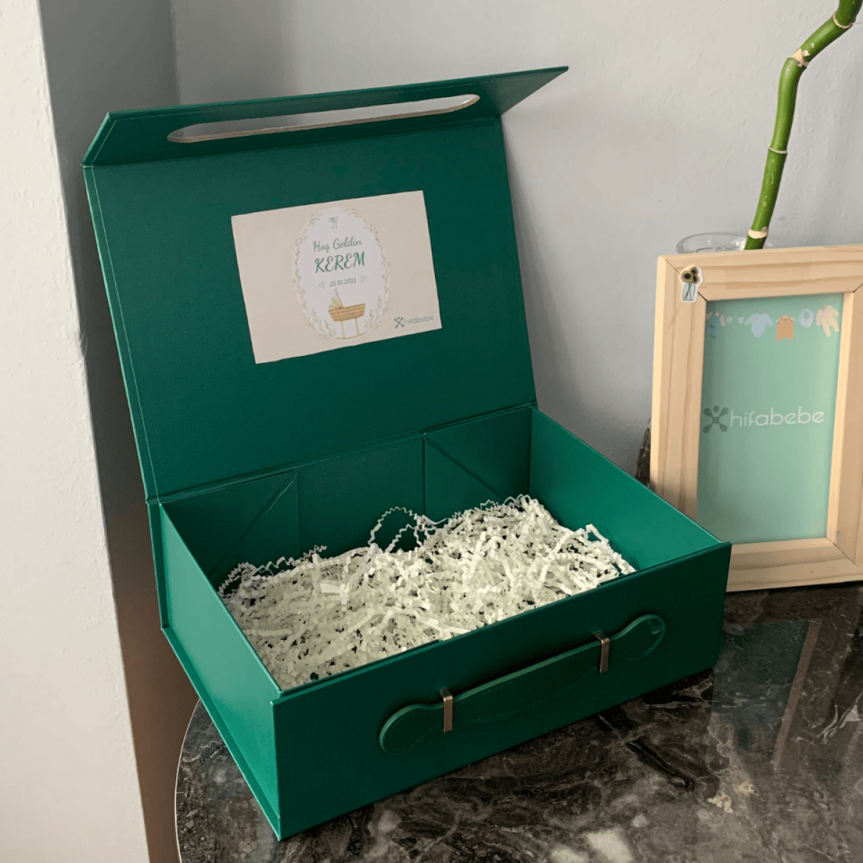 Kişiselleştirilebilir Deri Detaylı Bavul Hediye Kutusu (TEK SATILMAMAKTADIR)