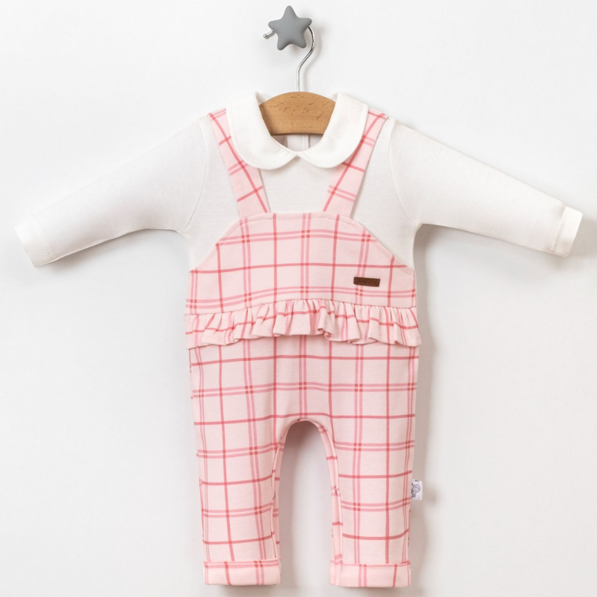 Beautiful Salopet Görünümlü Kız Bebek Tulum