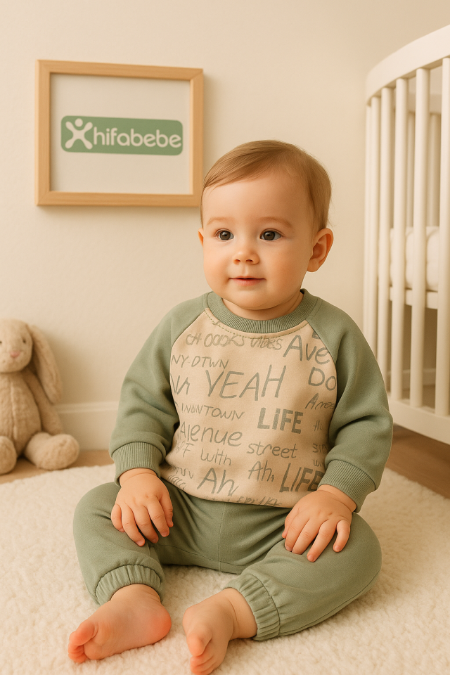 Erkek Bebek Yeah Life 2li Takım