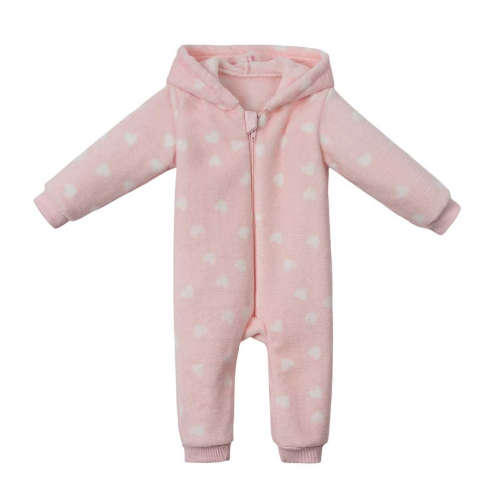 Gala Kalpli Fermuarlı Welsoft Kız Bebek Tulum