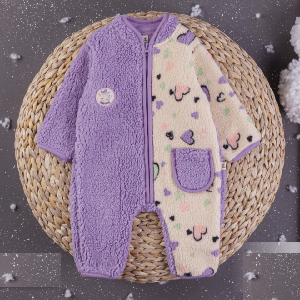 Welsoft Kalpli Fermuarlı Kız Bebek Tulum