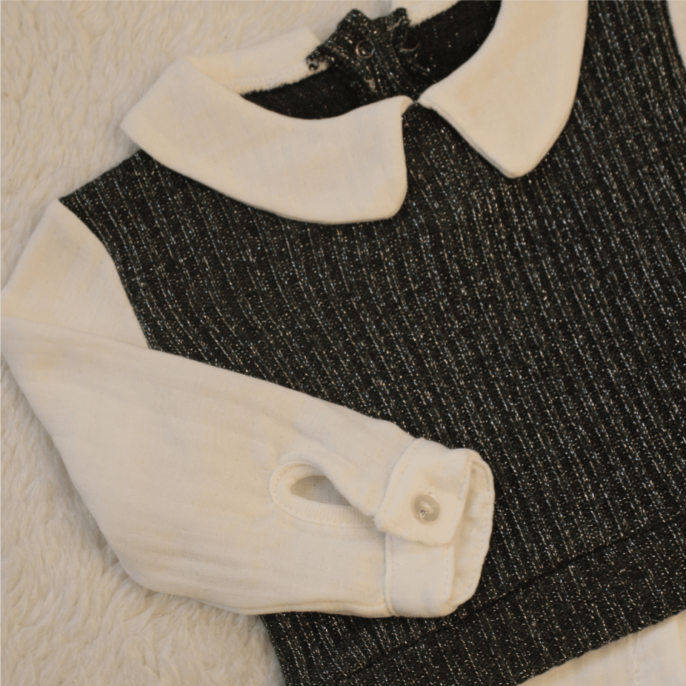 Rüya Özgün Simli Kız Bebek Alt Üst 2'li Takım