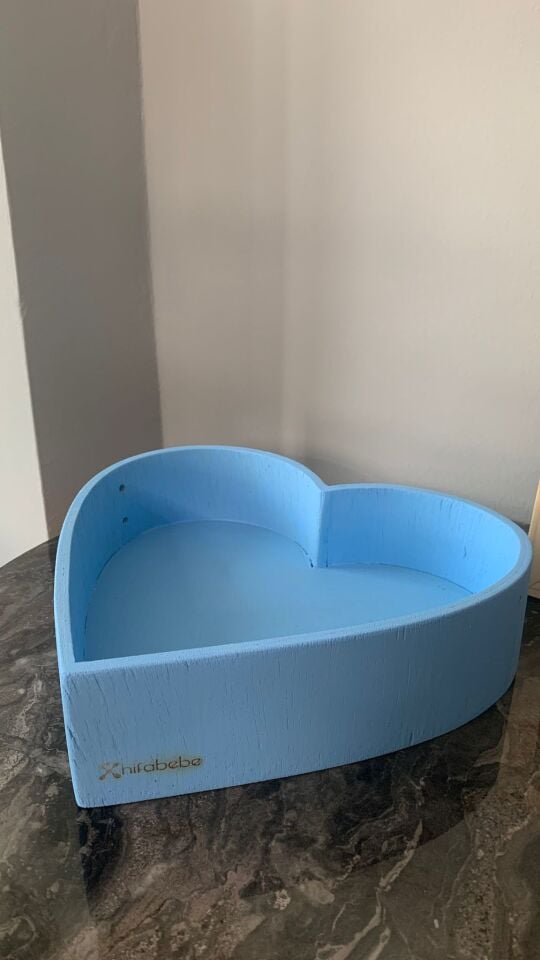 Doğal Ahşap Kalp Kasa