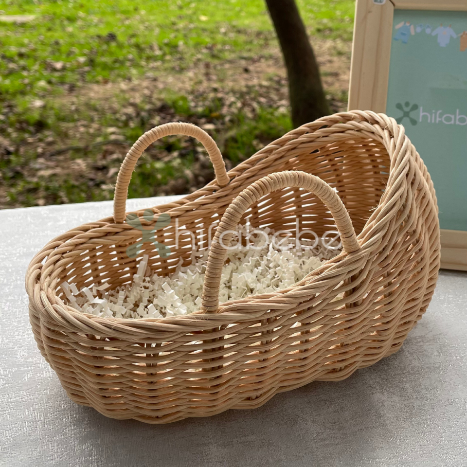 Doğal Rattan Puset  (22*13*14 cm)