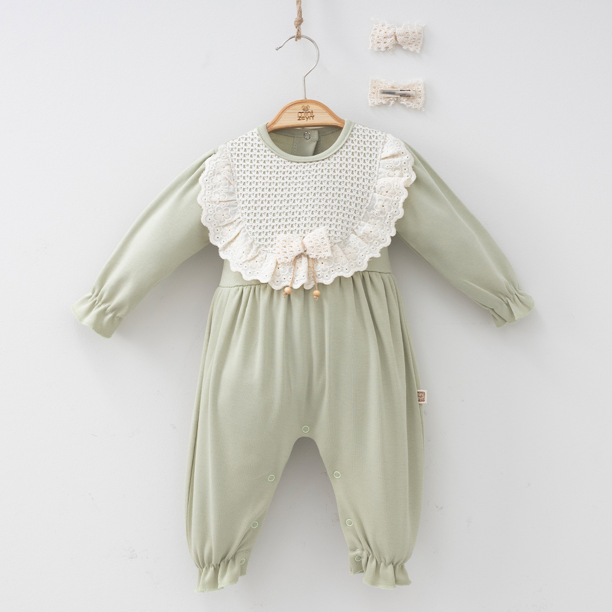 Amelia Tokalı Kız Bebek Tulum