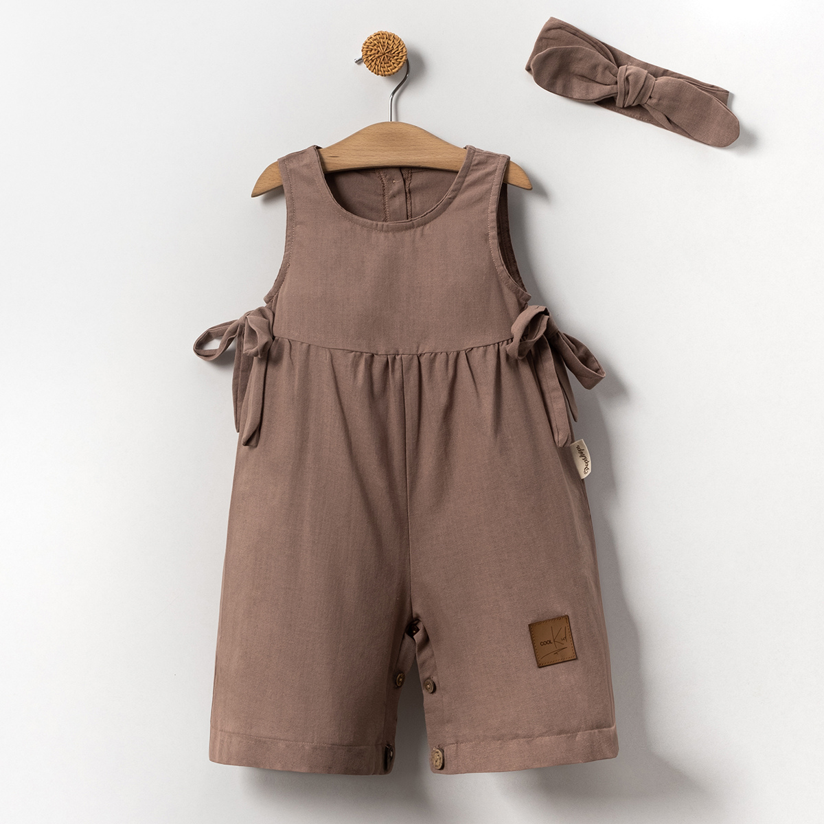 Bağcıklı Mila Kız Bebek Çocuk Tulum