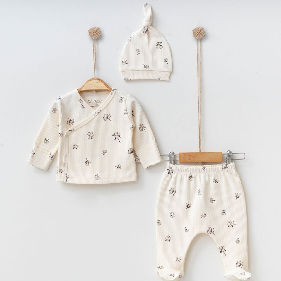 Unisex Pamuk Baskılı 3lü Set