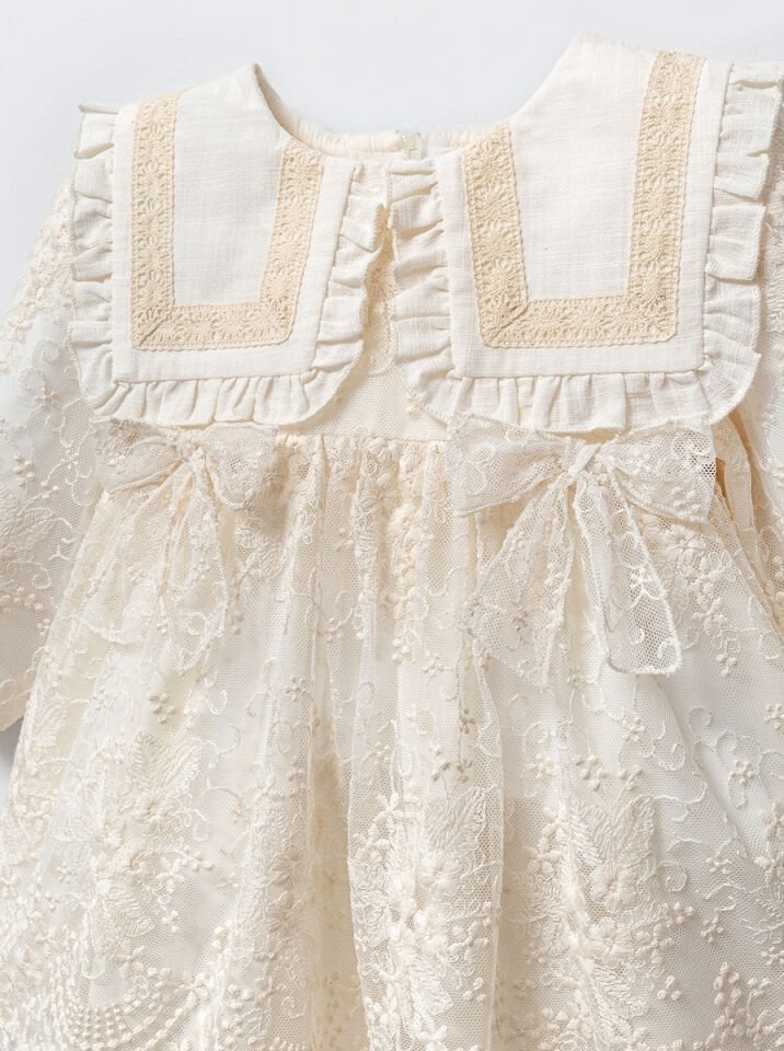 Elise Yaka Kopanakili Tüllü Elbise